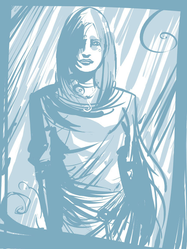Cyan Rain Fell